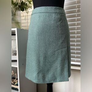 Vtg Philippe Adec 100% Wool Mini Skirt Sz 6 Made in France Preppy Academia Paris